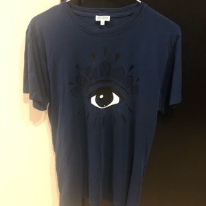 Kenzo classic eye icon tee t shirt small in navy